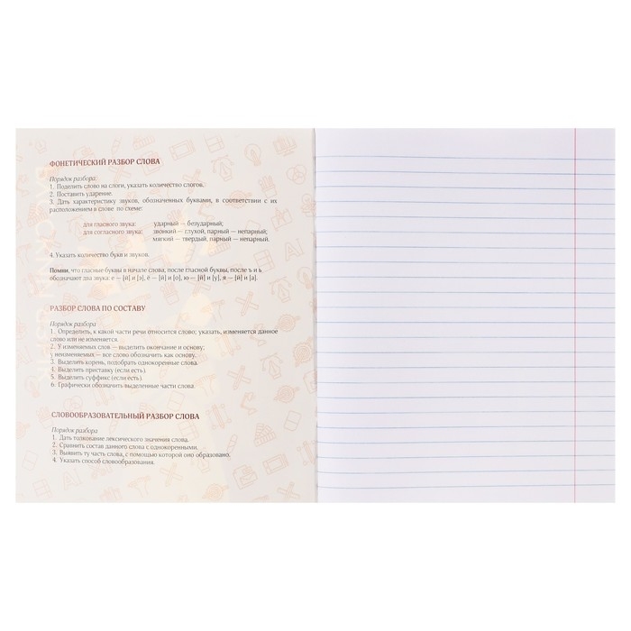 Тетрадь предметная Calligrata TOP "Анимэ", 48 листов в линию Русский язык, со справочным материалом, обложка мелованный картон, блок офсет