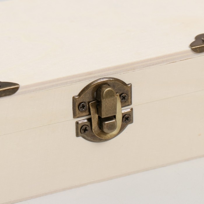 Шкатулка для росписи дерево Шкатулка для росписи дерево "С уголками" 5,5х16х8,5 см