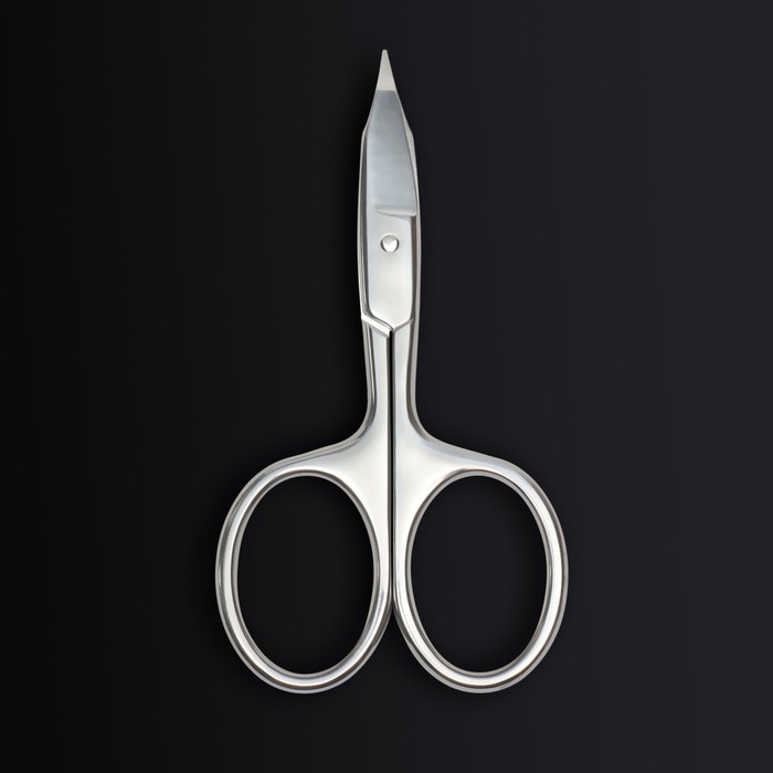 Ножницы маникюрные «Premium», загнутые, широкие, заострённые, 9,5 см, на блистере, цвет серебристый Ножницы маникюрные «Premium», загнутые, широкие, заострённые, 9,5 см, на блистере, цвет серебристый