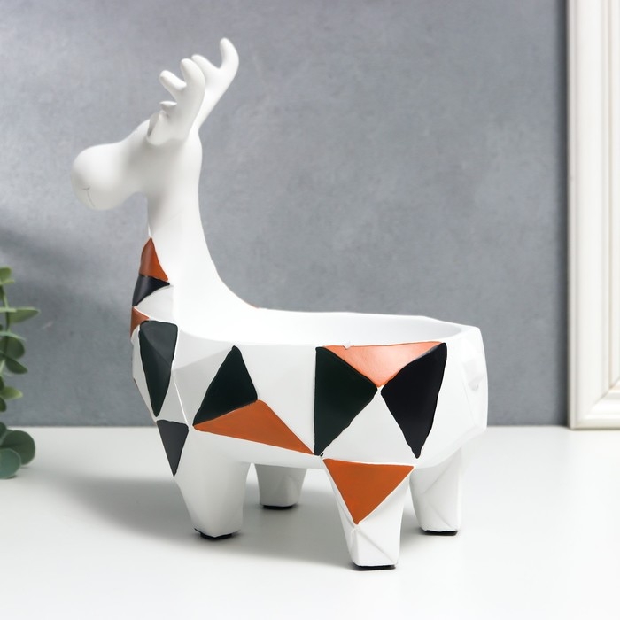 Сувенир полистоун 3D подставка Сувенир полистоун 3D подставка "Лосик. Цветная геометрия" 25х13,5х22 см