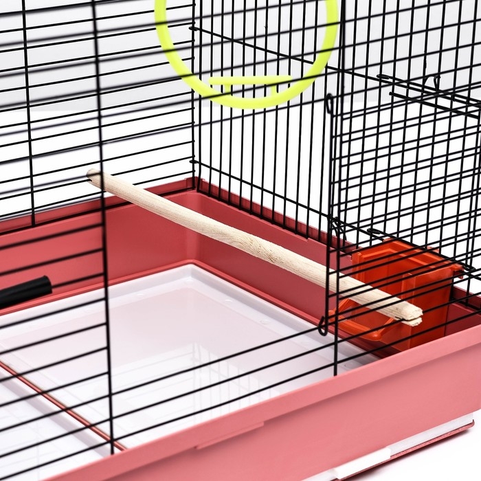 Клетка Клетка "Грация", 2 яруса, 50 х 37 х 37 см, микс цветов