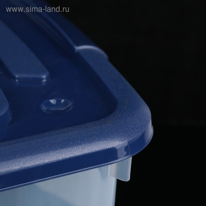 Ящик для хранения хозяйственный с крышкой, на колёсиках, 60×40×30 см, цвет МИКС Ящик для хранения хозяйственный с крышкой, на колёсиках, 60×40×30 см, цвет МИКС