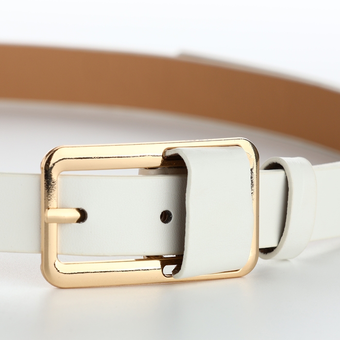 Ремень женский, ширина 2,1 см, цвет белый Ремень женский, ширина 2,1 см, цвет белый