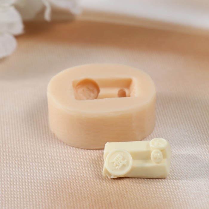 Молд силиконовый Молд силиконовый "Слитки с монетками" Силикон 1х2,5х2 см