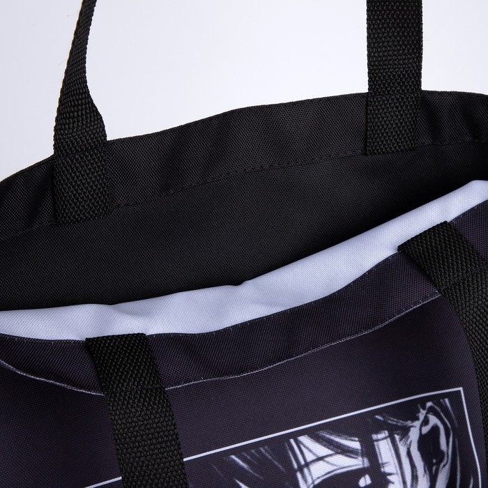 Шопер детский для девочки без застёжки, цвет чёрный Шопер детский для девочки без застёжки, цвет чёрный