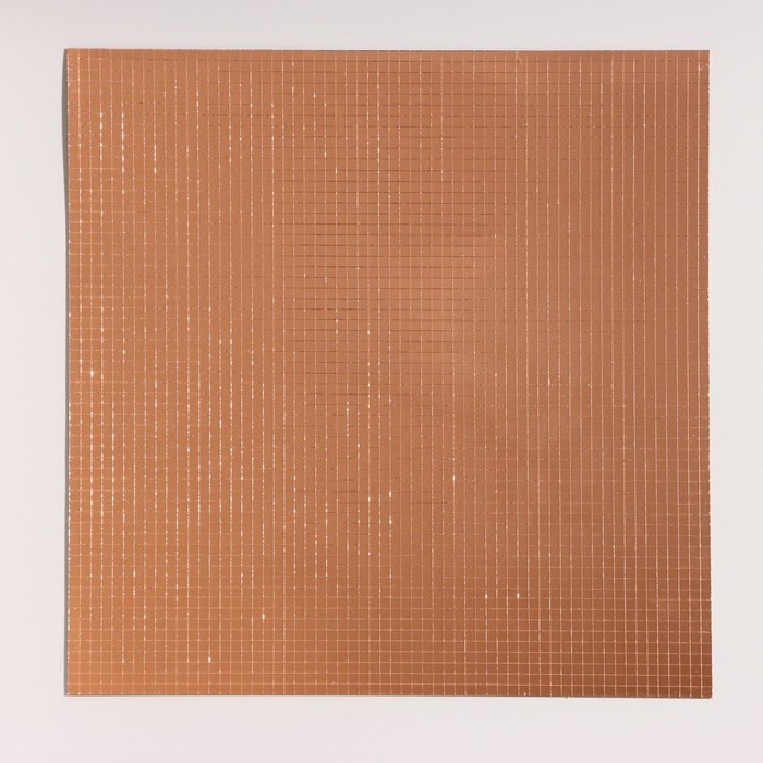 Панель самоклеящаяся 30*30см мозаика мелкая, медь Панель самоклеящаяся 30*30см мозаика мелкая, медь