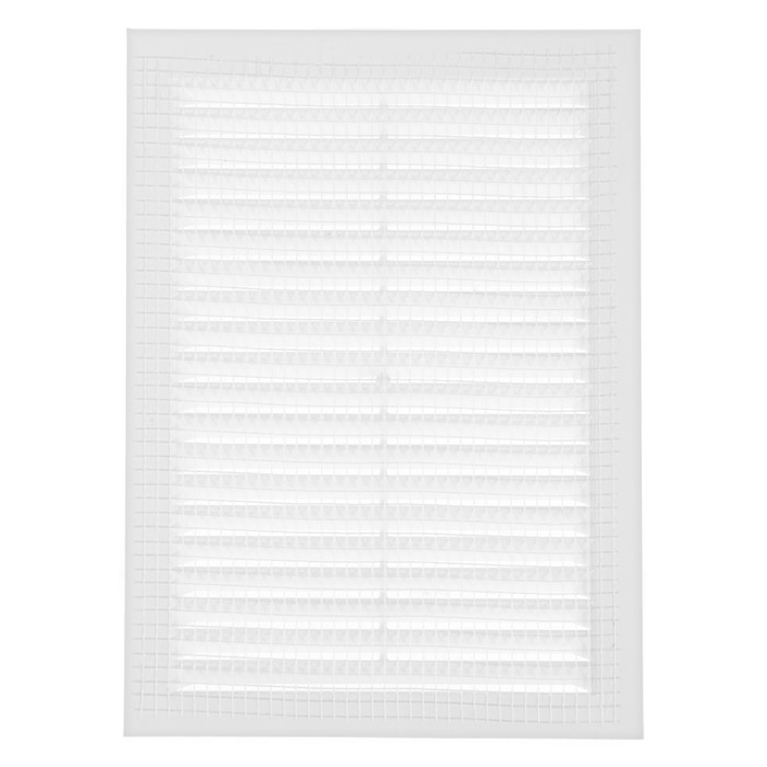 Решетка вентиляционная ZEIN Люкс Л135, 135 x 185 мм, с сеткой, неразъемная