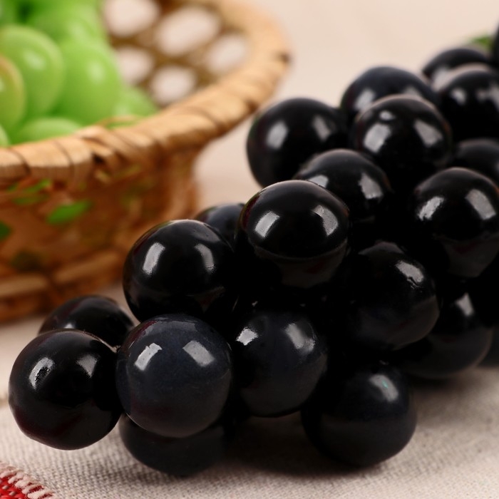 Муляж Муляж "Виноград матовый" 45 ягод 19 см, микс