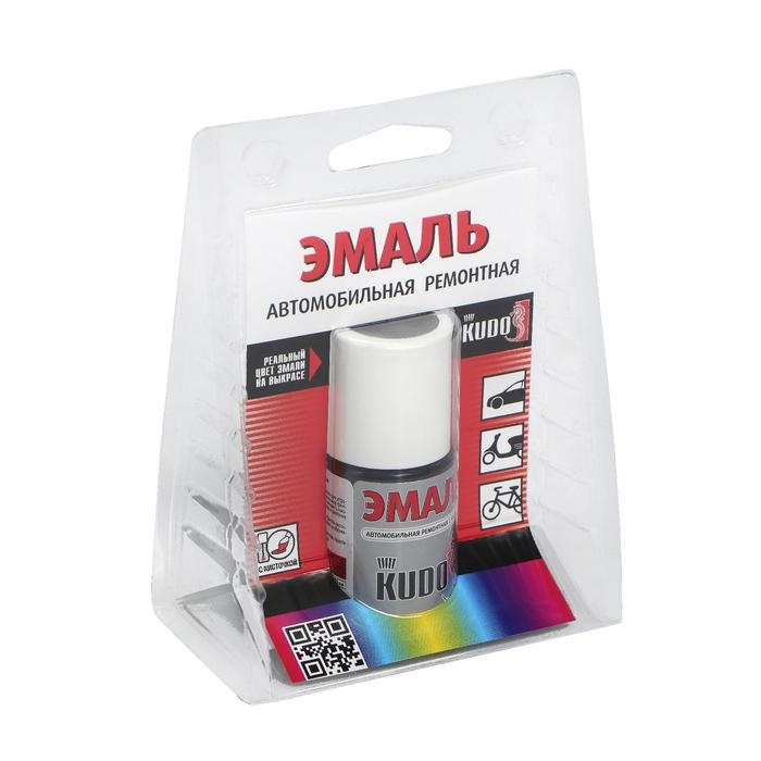 Эмаль Kudo автомобильная ремонтная  с кисточкой  Эмаль Kudo автомобильная ремонтная  с кисточкой "Черный 601", 15 мл