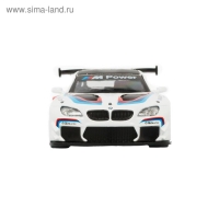 Машина металлическая BMW M6, 1:43, инерция, открываются двери, цвет белый