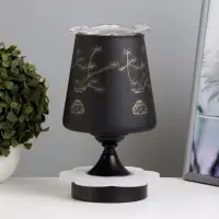 Аромалампа с подсветкой &laquo;Цветок&raquo; E14 40 Вт +RGB черный 12.5&times;12.5&times;23 см