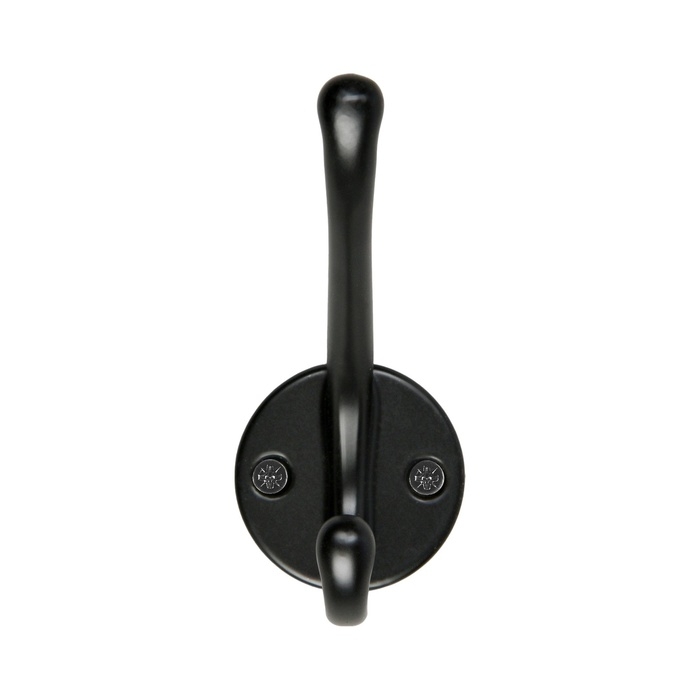 Крючок мебельный CAPPIO LINE, двухрожковый, черный Крючок мебельный CAPPIO LINE, двухрожковый, черный