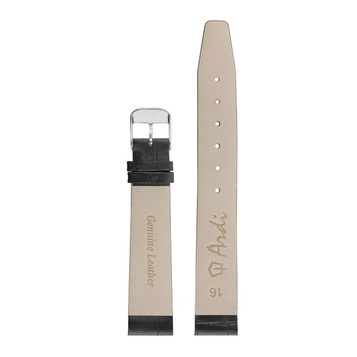 Ремешок для часов, мужской, 16 мм, запряжник 90 мм, горт 125 мм, натуральная кожа Ремешок для часов, мужской, 16 мм, запряжник 90 мм, горт 125 мм, натуральная кожа