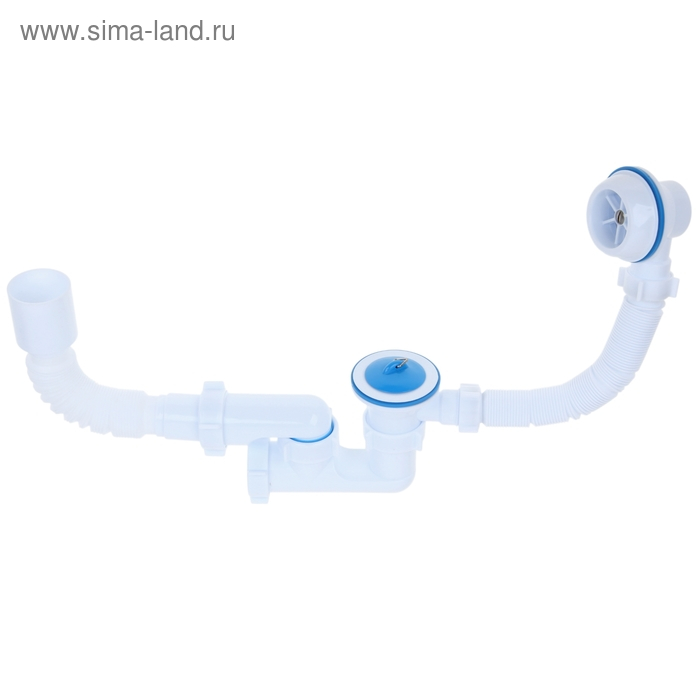 Комплект для ванны  Комплект для ванны "АНИ Пласт" C6255: сифон регулируемый, гибкая труба 40 x 50 мм