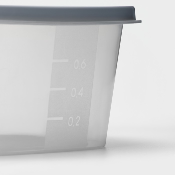 Набор контейнеров квадратных BioFresh, 3 шт: 0,23 л, 0,5 л, 0,9 л, цвет прозрачный, крышка МИКС