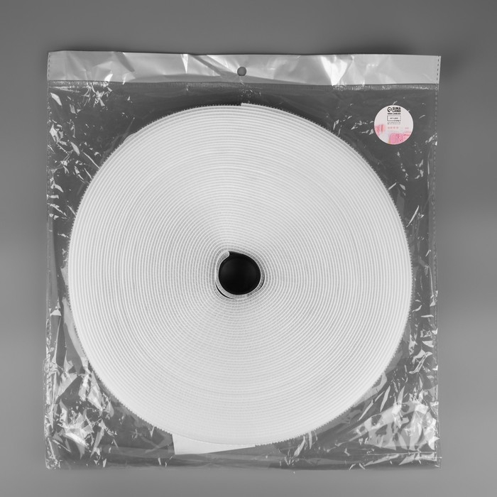 Липучка гибридная, 30 мм × 25 ± 1 м, цвет белый Липучка гибридная, 30 мм × 25 ± 1 м, цвет белый