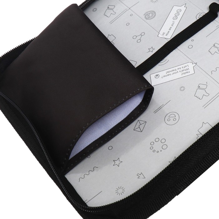 Пенал 1 секция 140 х 210 х 40 мм, откидной карман и косметичка, тканевый, Calligrata TOP Content  Пенал 1 секция 140 х 210 х 40 мм, откидной карман и косметичка, тканевый, Calligrata TOP Content "Аниме огонь"