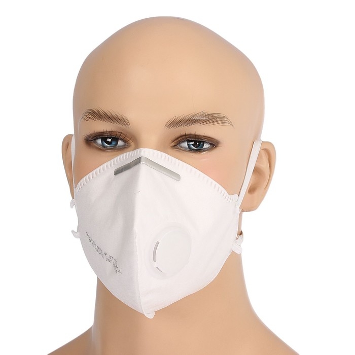 Полумаска фильтрующая складная с клапаном FFP1  в индивидуальной упаковке Полумаска фильтрующая складная с клапаном FFP1  в индивидуальной упаковке