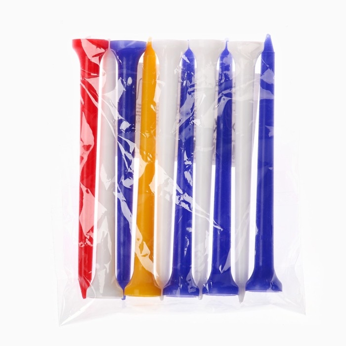 Набор подставок для гольф мяча из пластика, h-8.3 см, 10 шт Набор подставок для гольф мяча из пластика, h-8.3 см, 10 шт