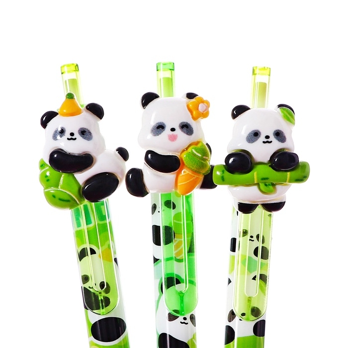 Ручка гелевая пиши-стирай Ручка гелевая пиши-стирай "Панда", автоматичиская, узел 0,5 мм, стержень синий, корпус МИКС