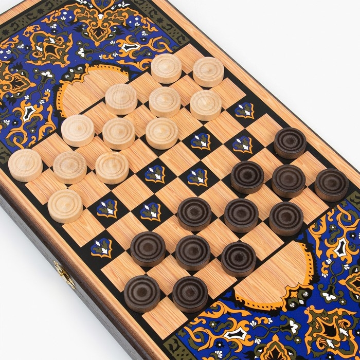 Нарды деревянные большие, настольная игра  Нарды деревянные большие, настольная игра "Волк", 50 х 50 см, с шашками