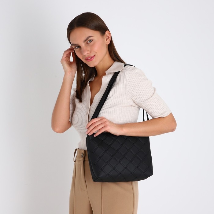 Кросс-боди на молнии, цвет чёрный Кросс-боди на молнии, цвет чёрный