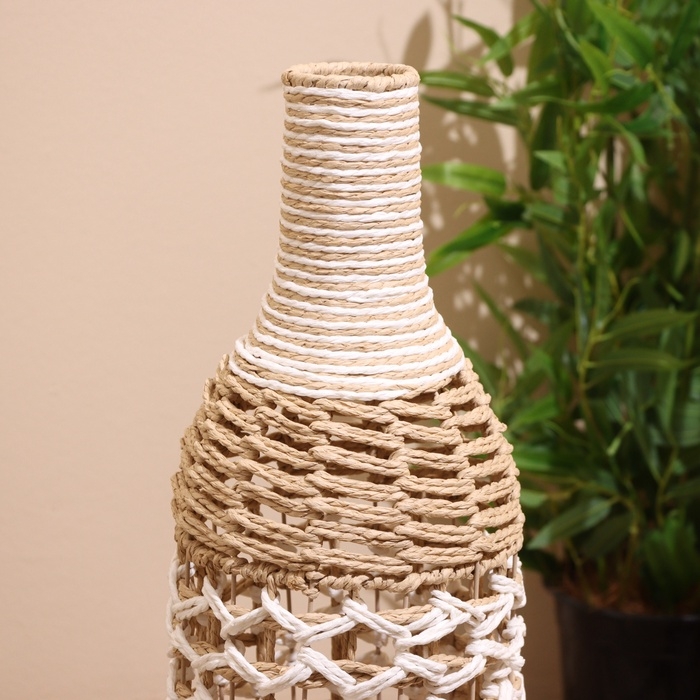 Ваза плетёная, напольная 23х23х69 см Ваза плетёная, напольная 23х23х69 см