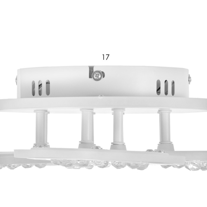 Люстра с ПДУ Люстра с ПДУ "Алина" LED 150Вт 3000-6000Вт RGB белый 64х48,5х9см BayerLux