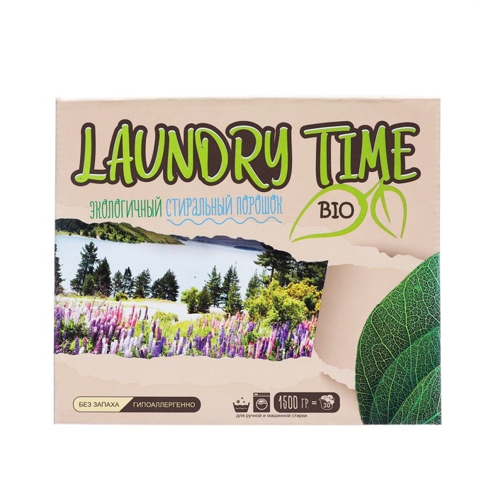 Стиральный порошок  Стиральный порошок "LAUNDRY TIME BIO", 1,5 кг