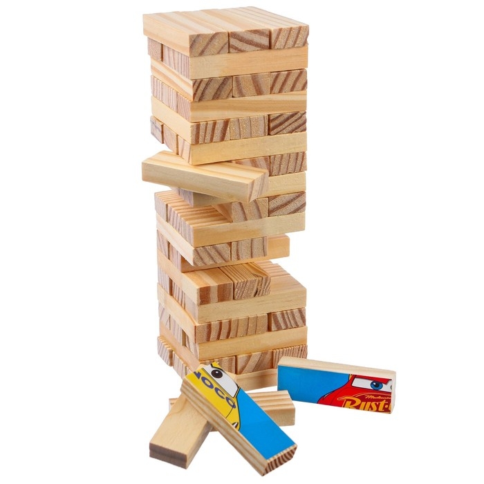 Падающая башня + пазлы, Тачки Падающая башня + пазлы, Тачки