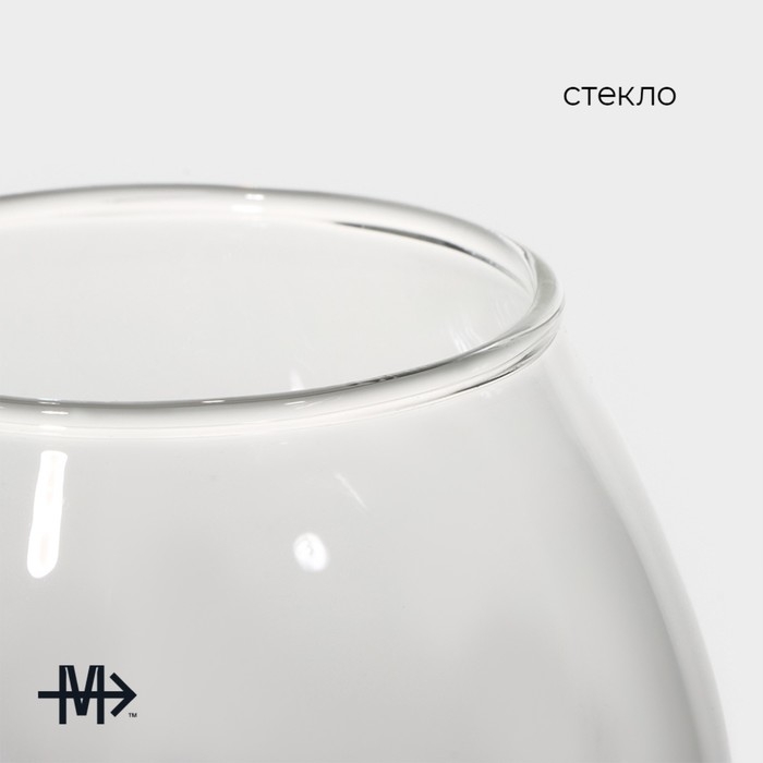 Бокал из стекла с трубочкой для вина Magistro «Пантера», 300 мл Бокал из стекла с трубочкой для вина Magistro «Пантера», 300 мл