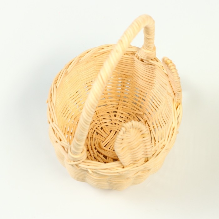 Корзина плетеная, ротанг, 12,5 x 9/20 см, белый Корзина плетеная, ротанг, 12,5 x 9/20 см, белый