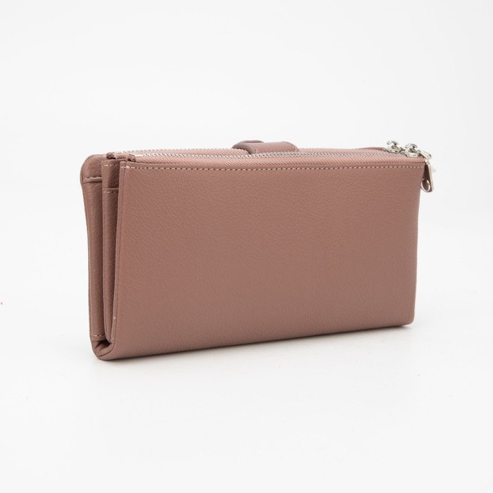 Кошелёк женский на магните, цвет розовый