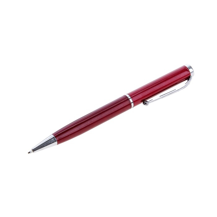 Ручка шариковая, подарочная, поворотная, в пластиковом футляре, бордовая с серебристыми вставками,  Ручка шариковая, подарочная, поворотная, в пластиковом футляре, бордовая с серебристыми вставками, "Оригинал"