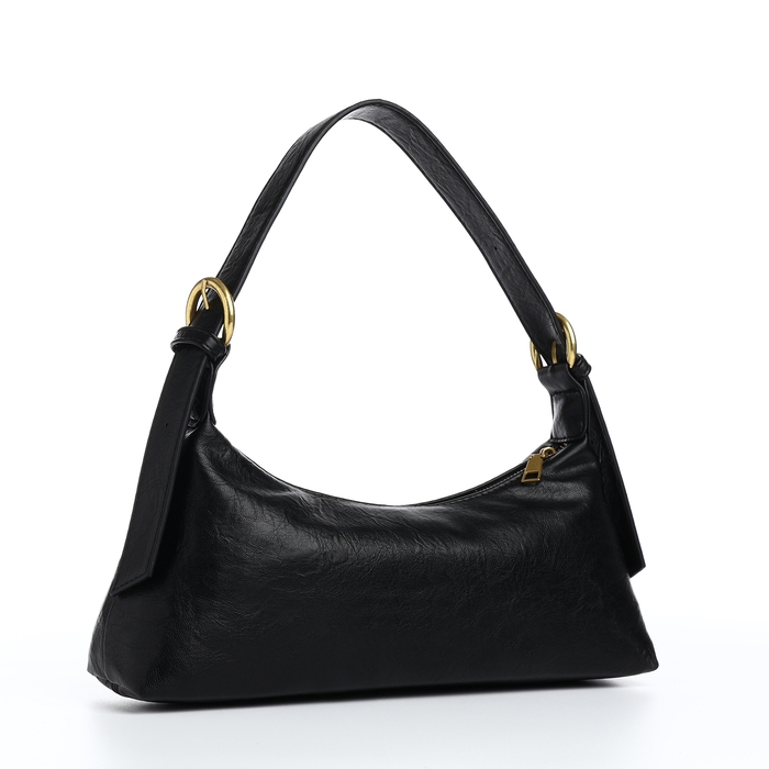 Сумка женская багет на молнии, цвет чёрный Сумка женская багет на молнии, цвет чёрный