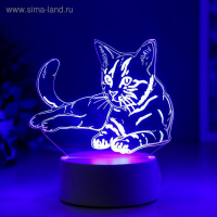 Светильник "Кошечка" LED RGB от сети