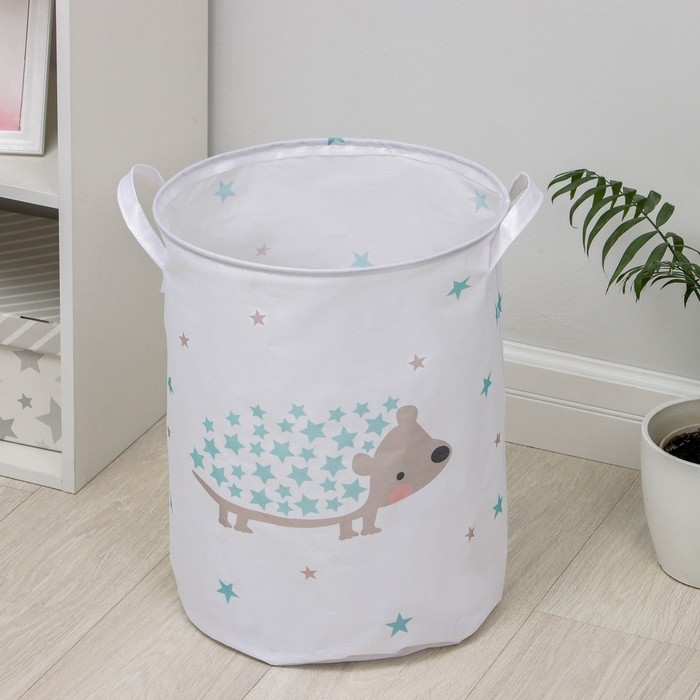 Корзина бельевая текстильная «Ёжик», 35×45 см Корзина бельевая текстильная «Ёжик», 35×45 см