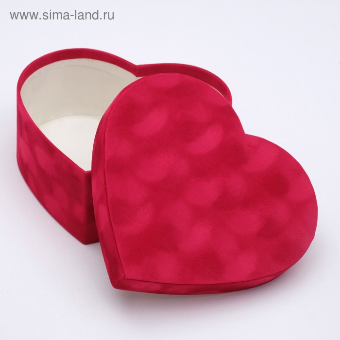 Набор коробок 3 в 1,  Набор коробок 3 в 1, "Бархат", сердце, 30,5 х 27,5 х 12 - 22 х 21 х 8,5 см