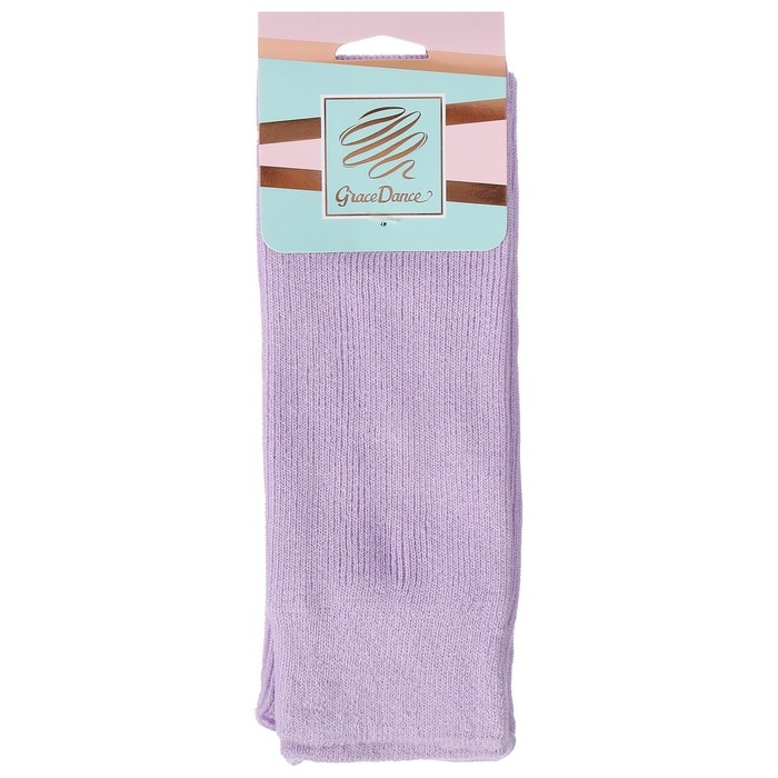 Гетры для гимнастики и танцев Grace Dance №5, длина 30 см, цвет сиреневый Гетры для гимнастики и танцев Grace Dance №5, длина 30 см, цвет сиреневый