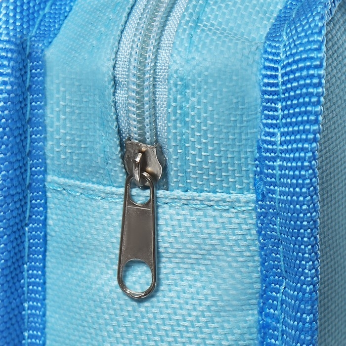 Пенал школьный на молнии Calligrata Пенал школьный на молнии Calligrata "Аниме", 2 отделения, голубой