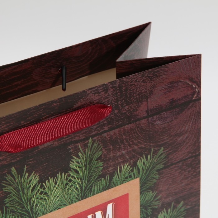 Пакет подарочный новогодний ламинированный «С новым счастьем», ML 23 х 27 х 11,5 см, Новый год Пакет подарочный новогодний ламинированный «С новым счастьем», ML 23 х 27 х 11,5 см, Новый год