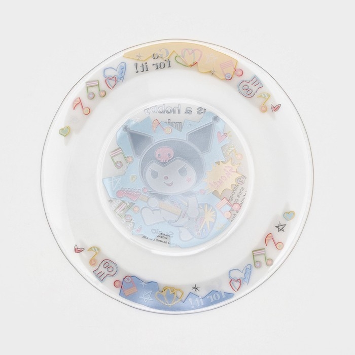 Тарелка стеклянная «Куроми. Граффити», d=19 см