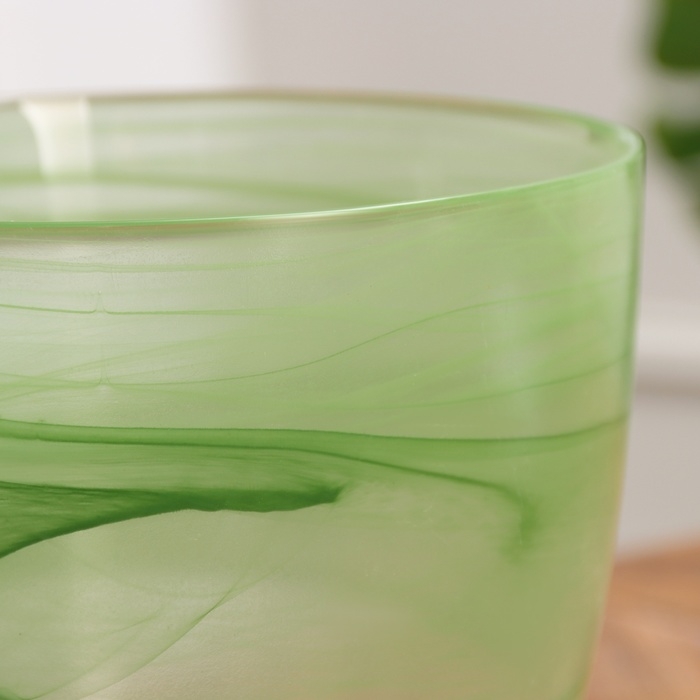 Горшок цветочный с поддоном №5  Горшок цветочный с поддоном №5 "Алеб" зеленый, 3 л