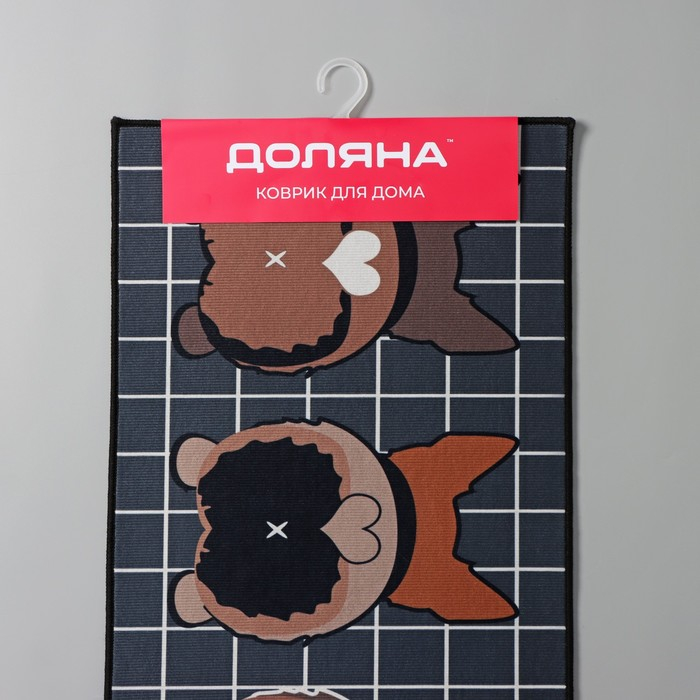 Коврики для дома Доляна «Корги», 2 шт: 40×60, 45×120 см
