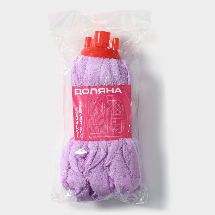 Насадка для швабры ленточная Доляна «Широкие петли», микрофибра, 28×7×7 см, цвет МИКС Насадка для швабры ленточная Доляна «Широкие петли», микрофибра, 28×7×7 см, цвет МИКС