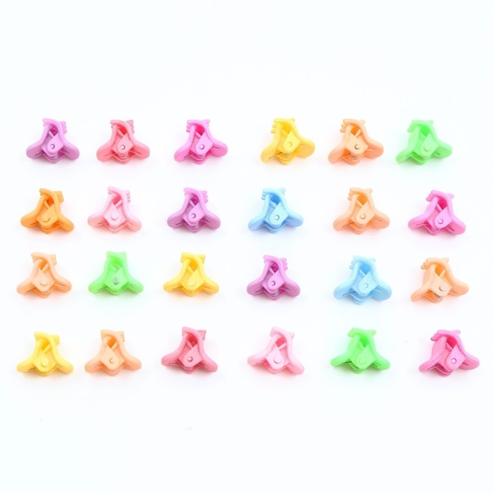 Краб для волос «Маленькой стиляге», 24 шт.,1 х 1,5 х 1,5 см Краб для волос «Маленькой стиляге», 24 шт.,1 х 1,5 х 1,5 см