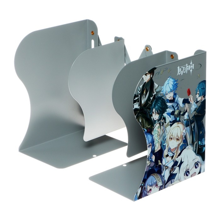 Подставка для книг раздвижная  Подставка для книг раздвижная "Аниме", 3 отделения, металлическая, МИКС