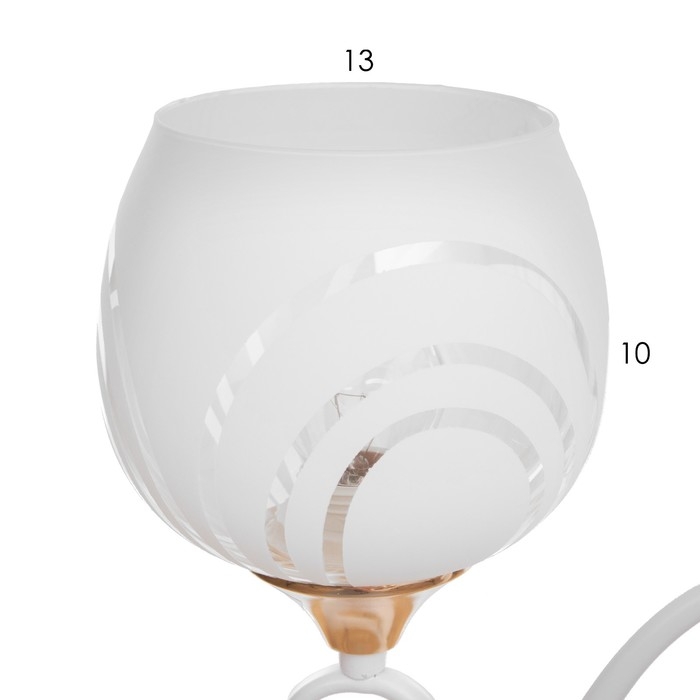 Люстра Люстра "Патриция" 5х40Вт Е27 Белый, золото 56х56х35см