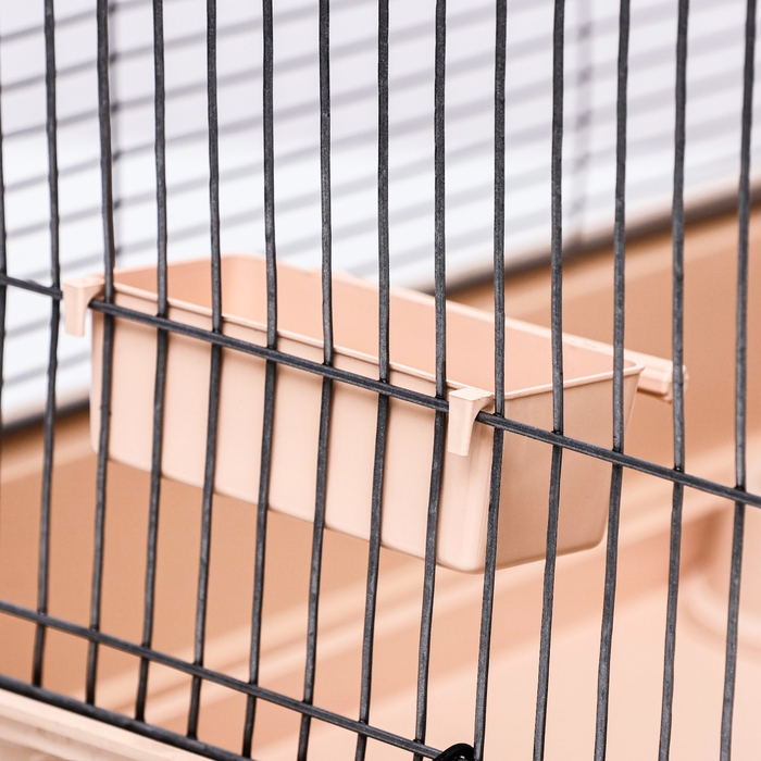 Клетка для птиц Клетка для птиц "Пижон" №104, разборная, 1 секция, 58 х 40 х 48см, бежевая