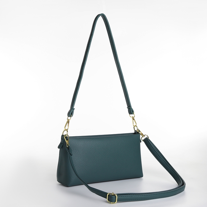 Сумка женская кросс-боди на молнии, цвет зелёный Сумка женская кросс-боди на молнии, цвет зелёный